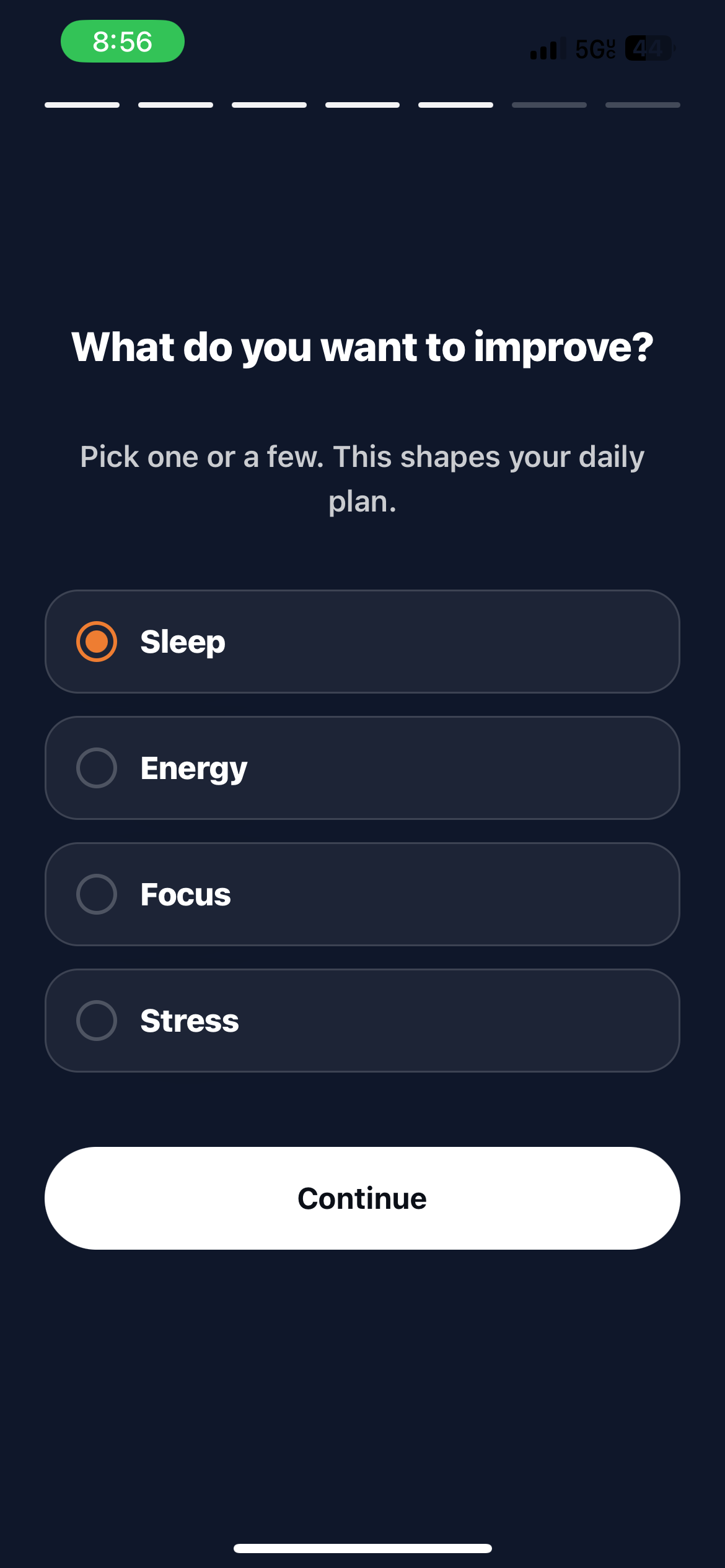 Attun - Set up your profile